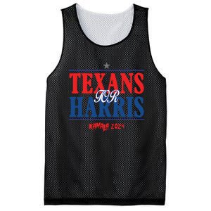 Texans For Kamala Harris 2024 Texans For Harris Kamala 2024 Mesh Reversible Basketball Jersey Tank