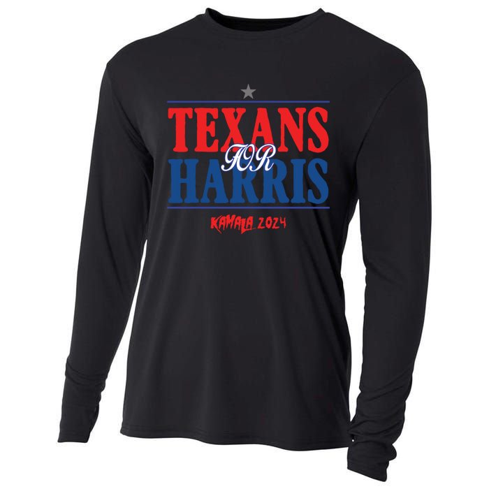 Texans For Kamala Harris 2024 Texans For Harris Kamala 2024 Cooling Performance Long Sleeve Crew