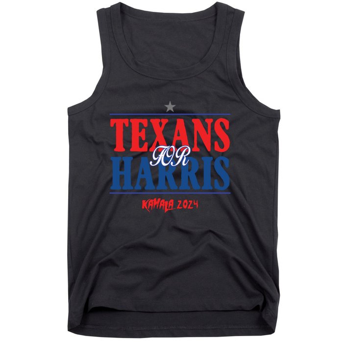 Texans For Kamala Harris 2024 Texans For Harris Kamala 2024 Tank Top