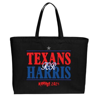 Texans For Kamala Harris 2024 Texans For Harris Kamala 2024 Cotton Canvas Jumbo Tote