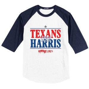 Texans For Kamala Harris 2024 Texans For Harris Kamala 2024 Baseball Sleeve Shirt