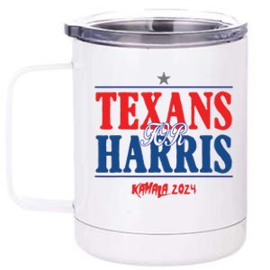 Texans For Kamala Harris 2024 Texans For Harris Kamala 2024 12 oz Stainless Steel Tumbler Cup