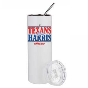 Texans For Kamala Harris 2024 Texans For Harris Kamala 2024 Stainless Steel Tumbler