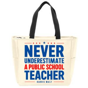 Teachers For Kamala Harris Tim Walz 2024 Madam President Zip Tote Bag