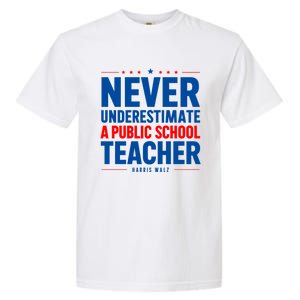 Teachers For Kamala Harris Tim Walz 2024 Madam President Garment-Dyed Heavyweight T-Shirt