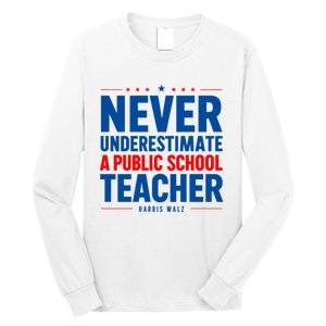 Teachers For Kamala Harris Tim Walz 2024 Madam President Long Sleeve Shirt