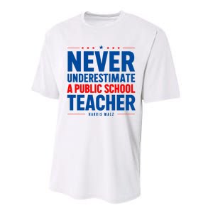 Teachers For Kamala Harris Tim Walz 2024 Madam President Performance Sprint T-Shirt