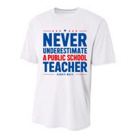 Teachers For Kamala Harris Tim Walz 2024 Madam President Performance Sprint T-Shirt