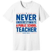 Teachers For Kamala Harris Tim Walz 2024 Madam President Premium T-Shirt