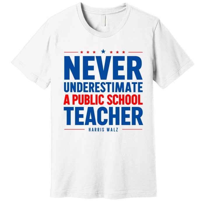 Teachers For Kamala Harris Tim Walz 2024 Madam President Premium T-Shirt