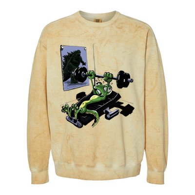 Training For Kaiju Colorblast Crewneck Sweatshirt