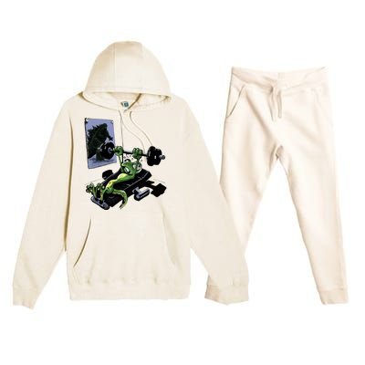 Training For Kaiju Premium Hooded Sweatsuit Set