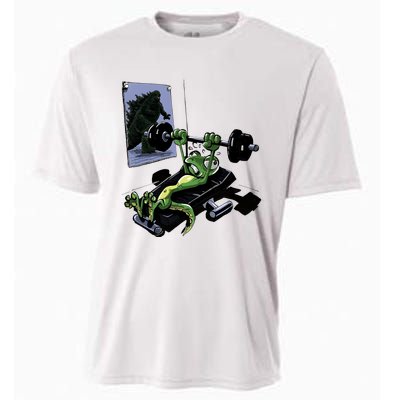 Training For Kaiju Cooling Performance Crew T-Shirt