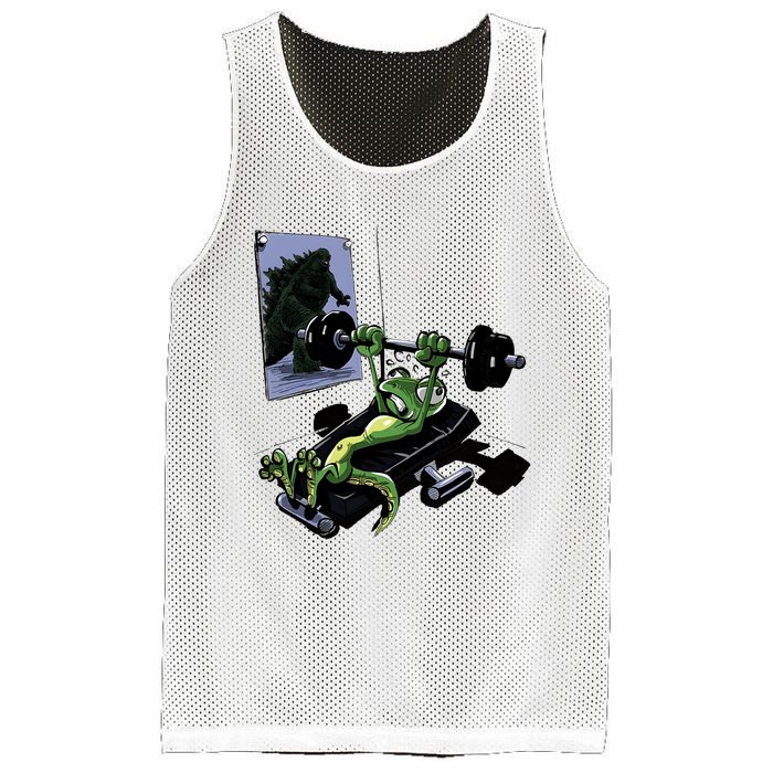 Training For Kaiju Mesh Reversible Basketball Jersey Tank