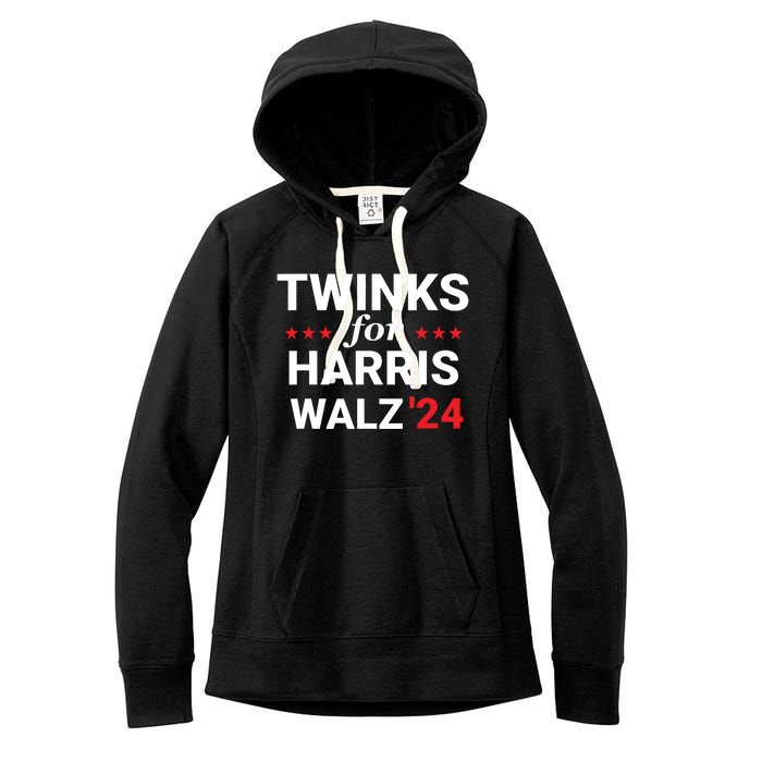 Twinks For Kamala Harris Tim Waltz 2024 Women's Fleece Hoodie