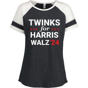 Twinks For Kamala Harris Tim Waltz 2024 Enza Ladies Jersey Colorblock Tee