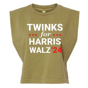 Twinks For Kamala Harris Tim Waltz 2024 Garment-Dyed Women's Muscle Tee