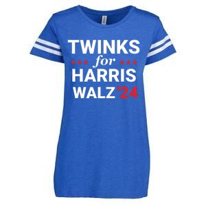 Twinks For Kamala Harris Tim Waltz 2024 Enza Ladies Jersey Football T-Shirt