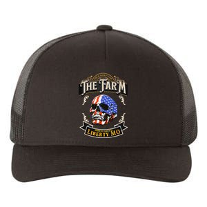 The Farm Liberty Missouri USA Bar Honkytonk American Skull Yupoong Adult 5-Panel Trucker Hat