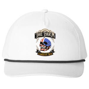 The Farm Liberty Missouri USA Bar Honkytonk American Skull Snapback Five-Panel Rope Hat