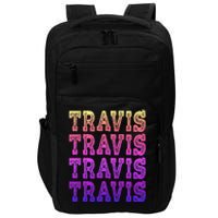 Travis First Last Family Named  Baby Birthday Impact Tech Backpack