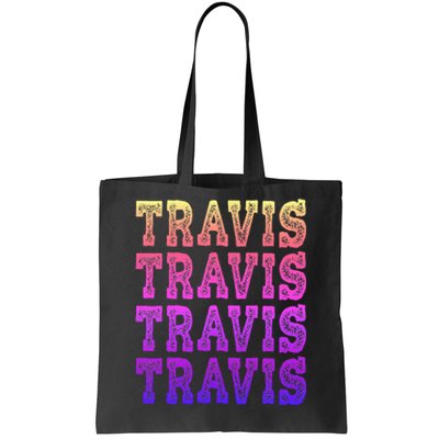 Travis First Last Family Named  Baby Birthday Tote Bag