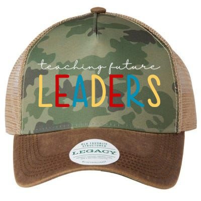 Teaching Future Leaders Gift For Teacher Legacy Tie Dye Trucker Hat