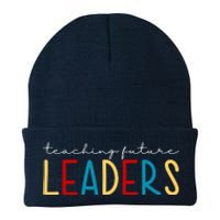 Teaching Future Leaders Gift For Teacher Knit Cap Winter Beanie