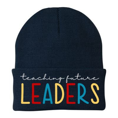 Teaching Future Leaders Gift For Teacher Knit Cap Winter Beanie