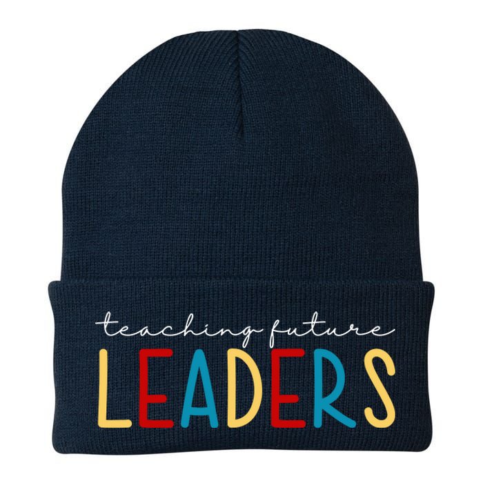 Teaching Future Leaders Gift For Teacher Knit Cap Winter Beanie