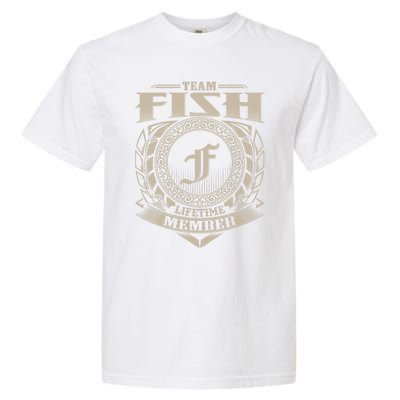 Team Fish Lifetime Member Vintage Fish Family Gift Garment-Dyed Heavyweight T-Shirt