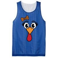 Turkey Face Leopard Print Bow Thanksgiving Gift Mesh Reversible Basketball Jersey Tank