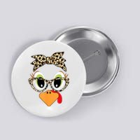 Turkey Face Leopard Headband Glasses Thanksgiving Women Girl Button