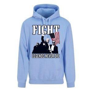 Trump Fight Legends Never Die Unisex Surf Hoodie