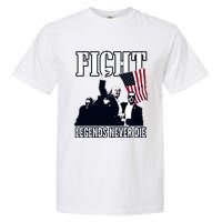 Trump Fight Legends Never Die Garment-Dyed Heavyweight T-Shirt