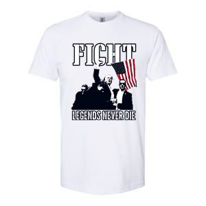 Trump Fight Legends Never Die Softstyle CVC T-Shirt