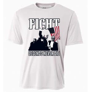 Trump Fight Legends Never Die Cooling Performance Crew T-Shirt