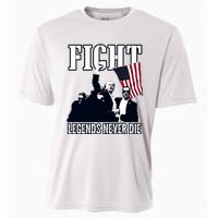 Trump Fight Legends Never Die Cooling Performance Crew T-Shirt