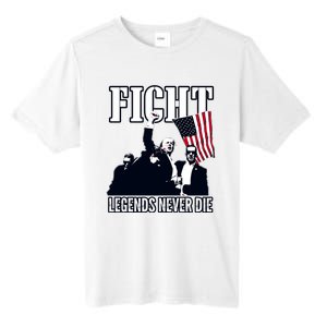 Trump Fight Legends Never Die Tall Fusion ChromaSoft Performance T-Shirt