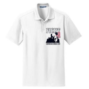 Trump Fight Legends Never Die Dry Zone Grid Polo