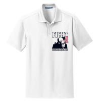 Trump Fight Legends Never Die Dry Zone Grid Polo