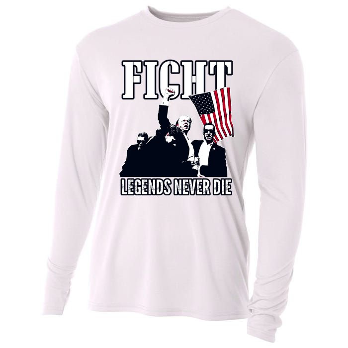 Trump Fight Legends Never Die Cooling Performance Long Sleeve Crew