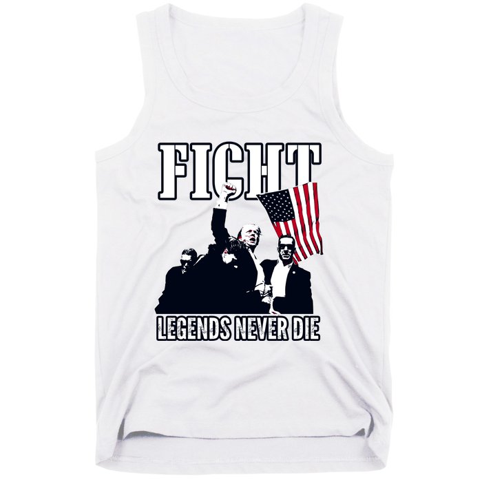 Trump Fight Legends Never Die Tank Top