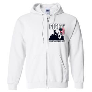 Trump Fight Legends Never Die Full Zip Hoodie