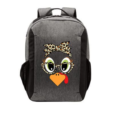 Turkey Face Leopard Headband Glasses Thanksgiving Vector Backpack