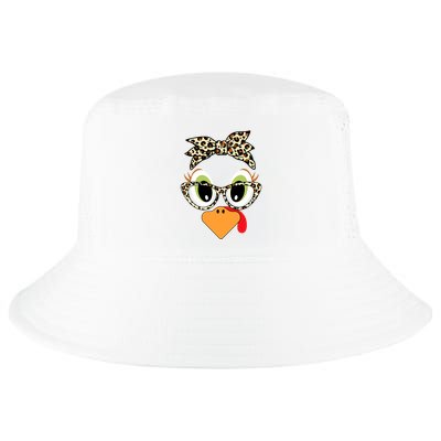 Turkey Face Leopard Headband Glasses Thanksgiving Cool Comfort Performance Bucket Hat