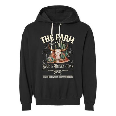 The Farm Liberty Missouri USA Bar Honkytonk Music Garment-Dyed Fleece Hoodie