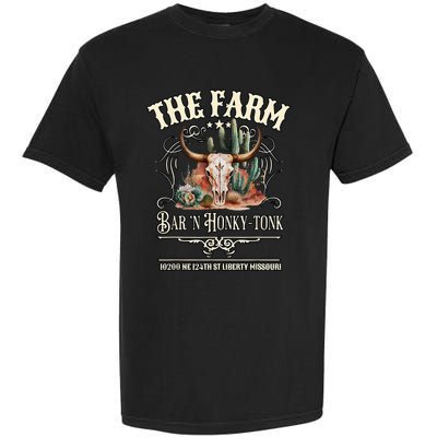 The Farm Liberty Missouri USA Bar Honkytonk Music Garment-Dyed Heavyweight T-Shirt