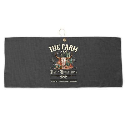 The Farm Liberty Missouri USA Bar Honkytonk Music Large Microfiber Waffle Golf Towel