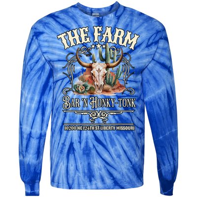 The Farm Liberty Missouri USA Bar Honkytonk Music Tie-Dye Long Sleeve Shirt